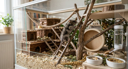 Le hamster chinois : un grimpeur à longue queue et sa cage