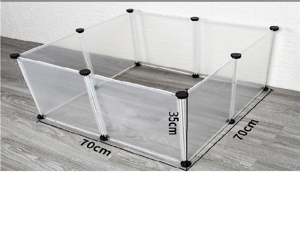Schéma coté du lot de 8 panneaux : carré de 70 sur 70 cm, 35 cm de haut