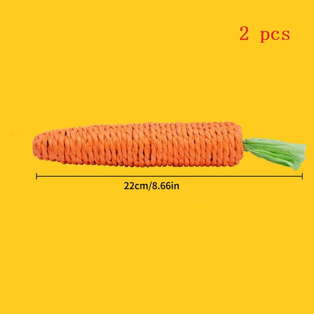 Grande carotte en fibre tressée de 22 cm de long