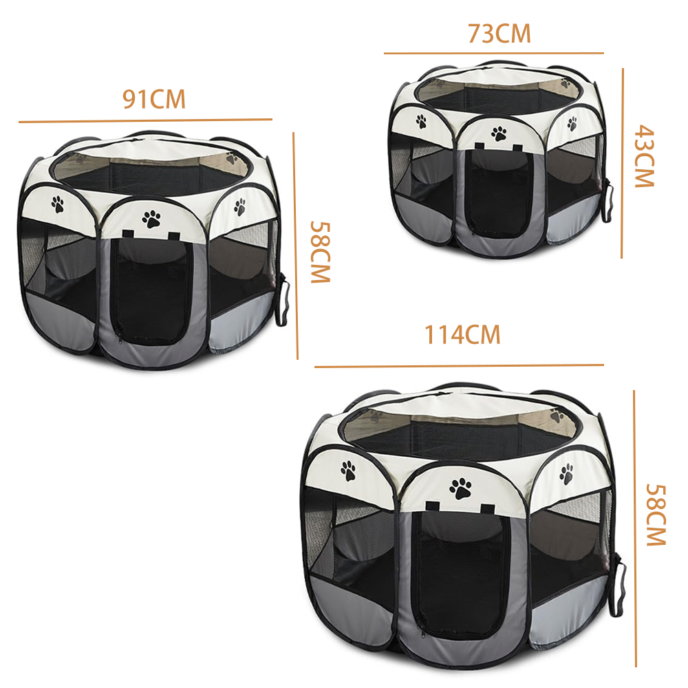 Schéma coté des formats : le modèle vendu ici mesure 114 cm de côté à côté sur 58 cm de haut