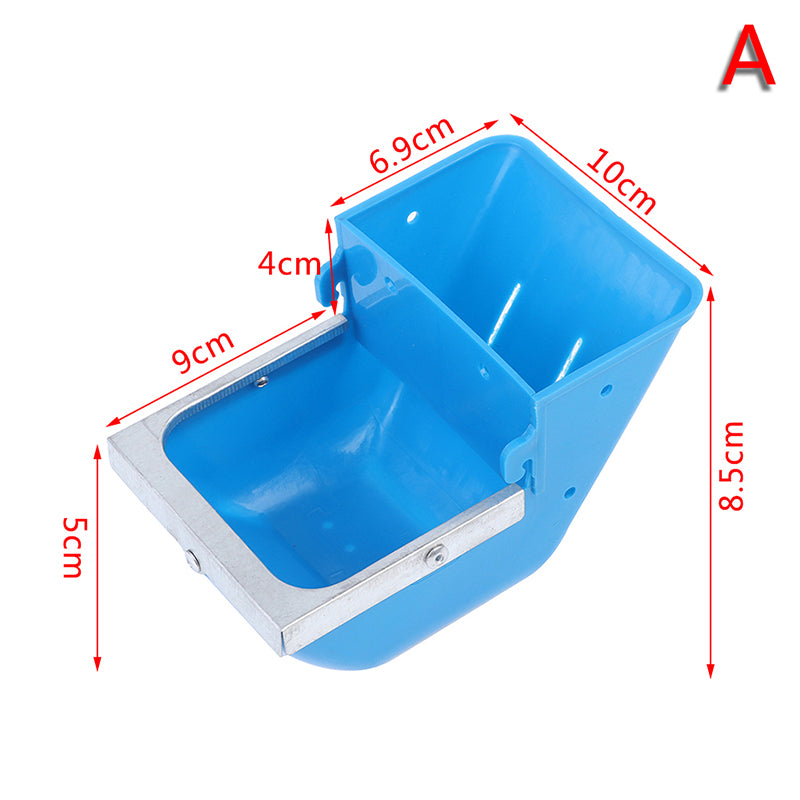 Schéma coté du format 10 cm : trémie 10 x 6,9 cm, hauteur 4 cm, auge 9 cm, rebord 5 cm, hors-tout 8,5 cm
